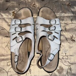 SAS Tripod Comfort Sandals Sz 8 Adjustable Straps Women Leather